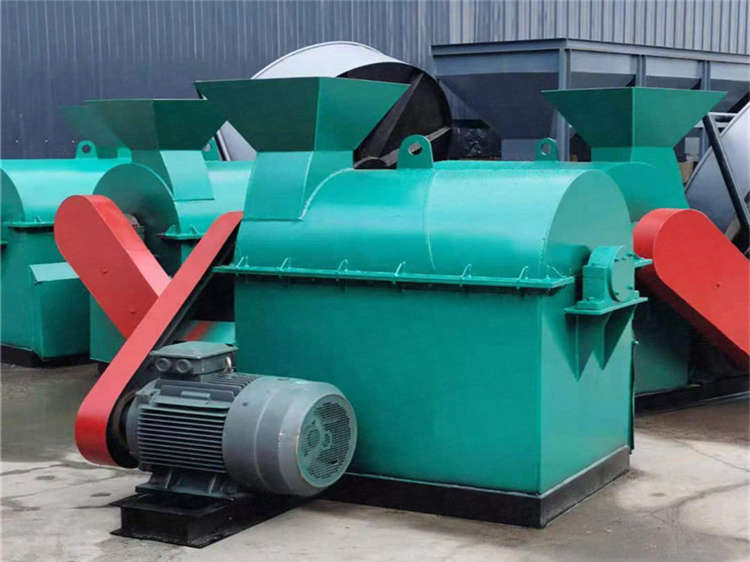 草炭污泥生物有機肥粉碎機設備,濕料進出不堵塞,有機肥半濕物料粉碎機